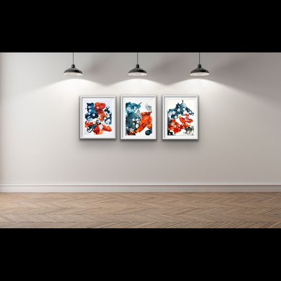 “THE REEF” Abstract Alcohol Ink Painting! - Picture 2 of 5